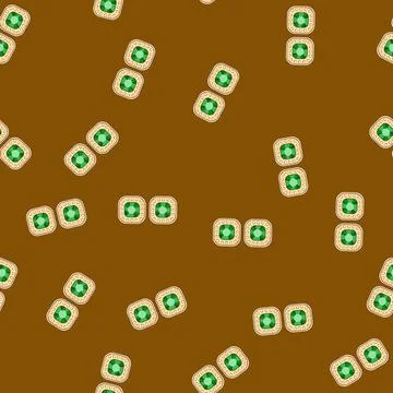 Seamless pattern formal cufflinks cartoon vector Stock Illustration