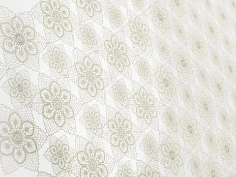 Seamless pattern formed with lace. 3D illustration Seamless pattern formed... Foto stock