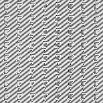 Seamless pattern with forms by black lines Stock Illustration