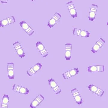 Seamless pattern formula powder baby cartoon vector Stock Illustration
