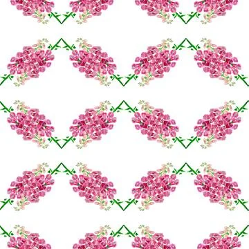 Seamless pattern with  foxglove flower Stock Illustration