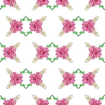 Seamless pattern with  foxglove flower Stock Illustration