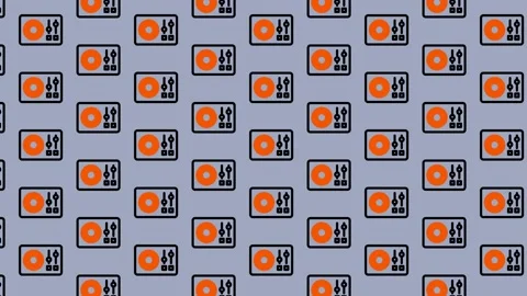 Seamless Pattern of Fragile Up Arrows on Gray Background. Stock Footage 325389980