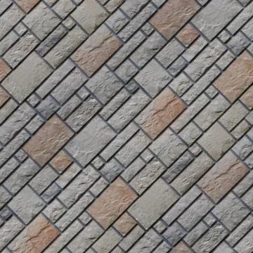 Seamless pattern of with fragment of stone tile Stock Photos