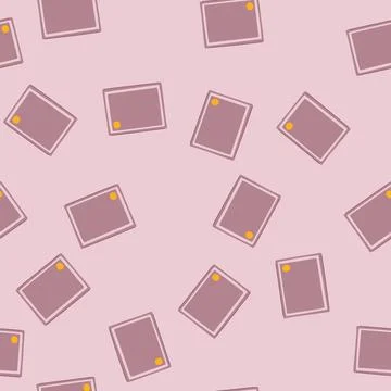 Seamless pattern frame certificate cartoon vector イラスト素材