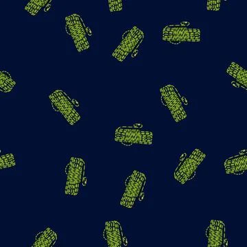 Seamless pattern frame cord rope cartoon vector Illustrazione stock