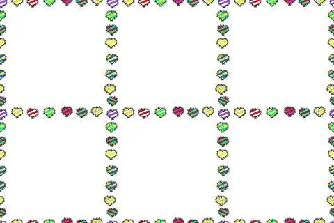 Seamless pattern. Frame doodle. Illustration in black, white and yellow colors. Stockillustratie
