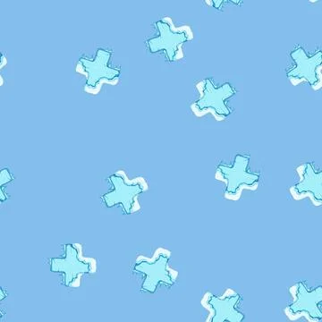 Seamless pattern frame ice game button cartoon vector Stock Illustration