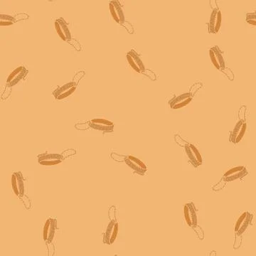 Seamless pattern frame lasso cartoon vector 스톡 일러스트