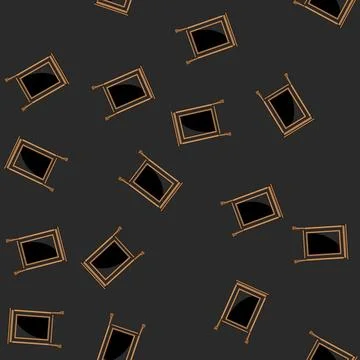 Seamless pattern frame outdoor chalkboard cartoon vector Stock Illustration