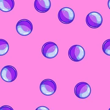 Seamless pattern frame round game button cartoon vector Illustrazione stock