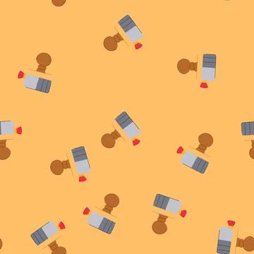Seamless pattern frame stamp cartoon vector イラスト素材