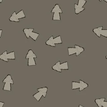 Seamless pattern frame stone button cartoon vector イラスト素材
