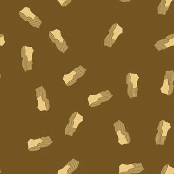 Seamless pattern frame torn cardboard cartoon vector Illustrazione stock