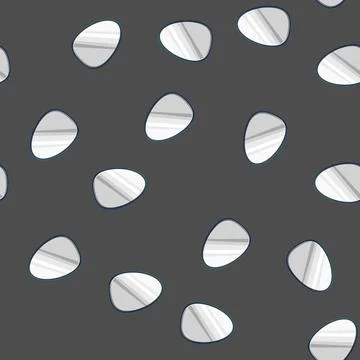 Seamless pattern frame wall mirror cartoon vector イラスト素材