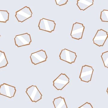 Seamless pattern frameless wall mirror cartoon vector イラスト素材
