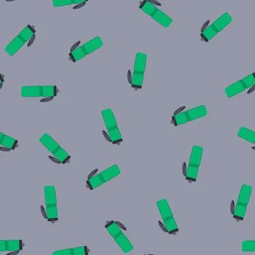 Seamless pattern free water bottle reusable cartoon vector Stock Illustration