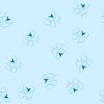 Seamless pattern freeze ice crack cartoon vector Stock Illustration