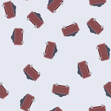 Seamless pattern freight coal wagon cartoon vector 库存插图