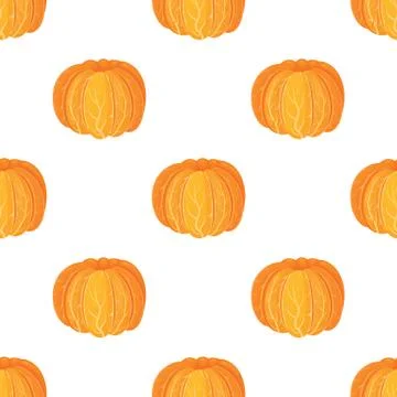 Seamless pattern with fresh bright exotic peeled tangerine or mandarin isolat Stock Illustration
