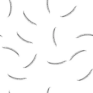 Seamless pattern fresh geen beans sketch hand drawn イラスト素材