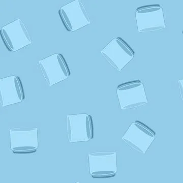 Seamless pattern fresh glass cup cartoon vector Stockillustratie