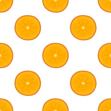 Seamless pattern with fresh half cut persimmon fruit isolated on white backgr Stock Illustration