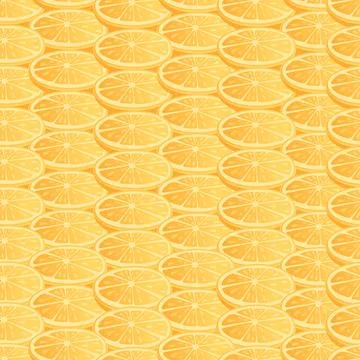 Seamless pattern of fresh lemon fruit slice ready for tea vector illustrati.. Stock Illustration