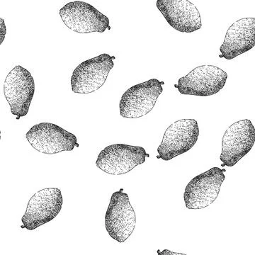 Seamless pattern fresh papaya fruit sketch hand drawn 스톡 일러스트