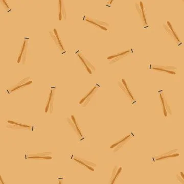 Seamless pattern friendly bamboo utensils cartoon vector Stockillustratie