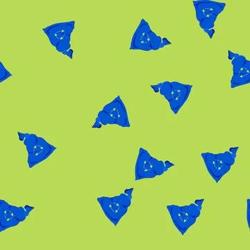 Seamless pattern friendly compostable trash bag cartoon vector Stock Illustration