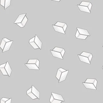 Seamless pattern friendly yogurt container cartoon vector Illustrazione stock