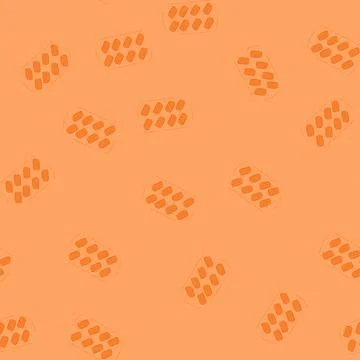 Seamless pattern frozen ice cube tray cartoon vector Stock Illustration