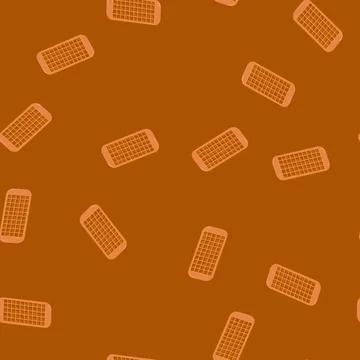 Seamless pattern frozen ice cube tray color icon vector Stock Illustration