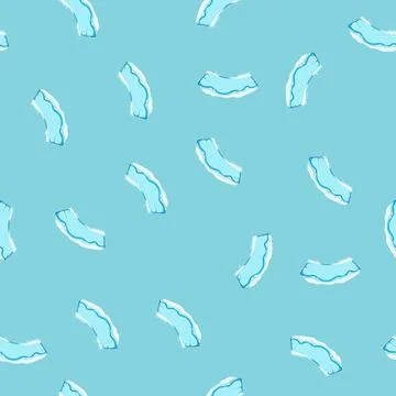 Seamless pattern frozen ice game button cartoon vector Stock Illustration