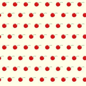 Seamless pattern from the fruit cherry 스톡 일러스트
