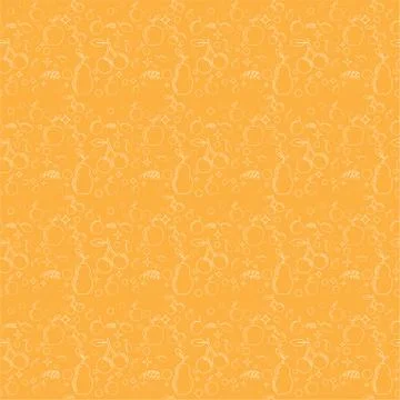 Seamless pattern with fruits such as pear, apple. cherries, plums and grapes. 스톡 일러스트