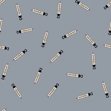 Seamless pattern fudge candy thermometer cartoon vector Stock Illustration