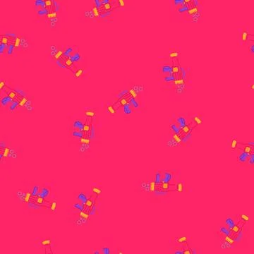 Seamless pattern fun bubble gun toy cartoon vector イラスト素材