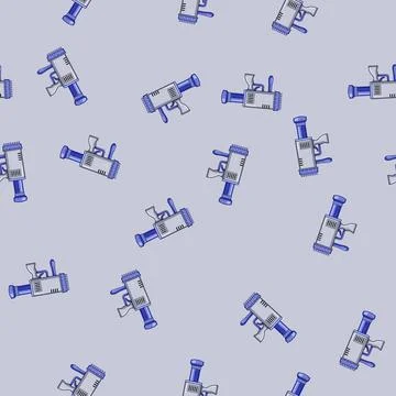 Seamless pattern fun bubble gun toy cartoon vector イラスト素材