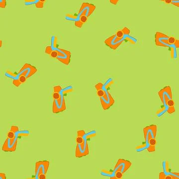 Seamless pattern fun laser tag gun toy cartoon vector Stockillustratie
