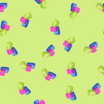 Seamless pattern fun modeling clay toy cartoon vector イラスト素材