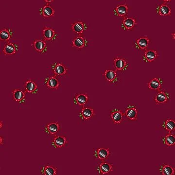 Seamless pattern fun party glasses cartoon vector Illustrazione stock