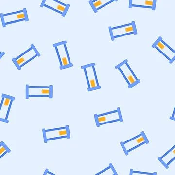 Seamless pattern fun sand timer kids cartoon vector 库存插图