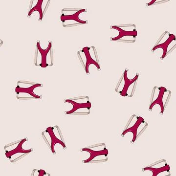 Seamless pattern fun slingshot cartoon vector 库存插图