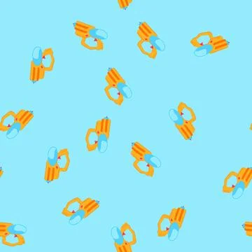 Seamless pattern fun water gun cartoon vector 스톡 일러스트