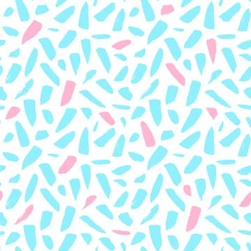 Seamless Pattern Funky Paint Brush Stock Illustration