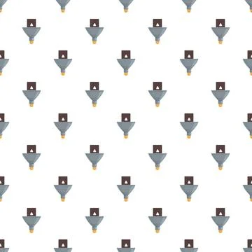 Seamless pattern with funnels converting and processing data イラスト素材