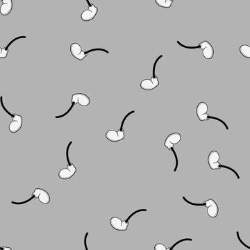 Seamless pattern funny cartoon leg cartoon vector Stock Illustration