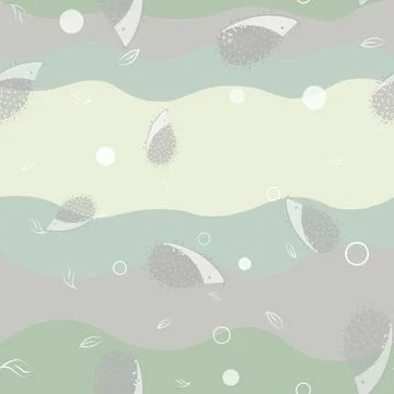 Seamless pattern funny hedgehog on colorful background Illustrazione stock